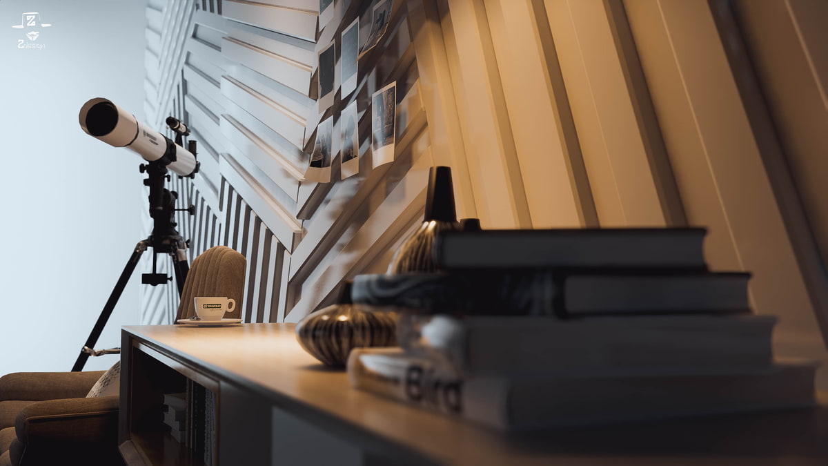 Zimmerwand Rendering